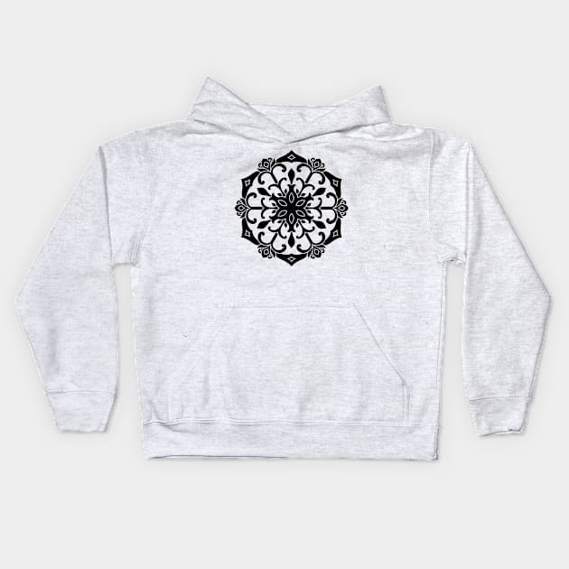 Inspirational MANDALA T-SHIRT MANDALA 060 Kids Hoodie by abcmandalaclothing